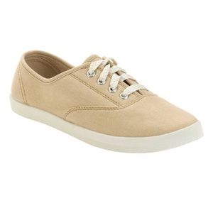 Brand new tan canvas shoes